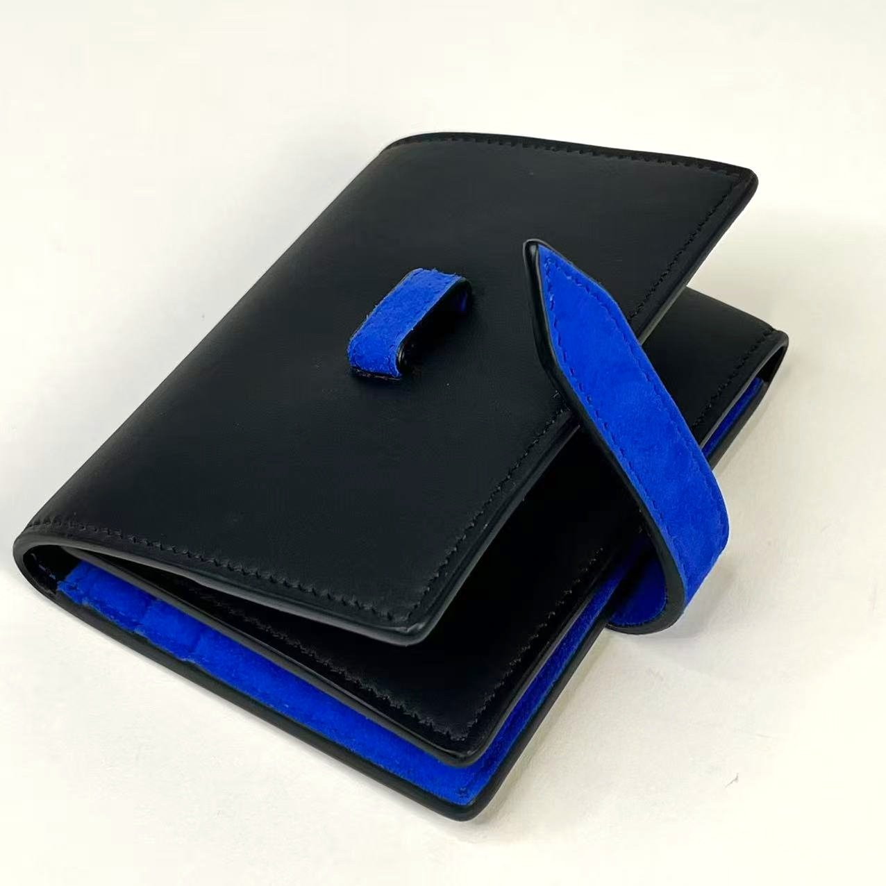 Richard Mille Blue Suede & Black Leather Wallet – VIP Client Exclusive